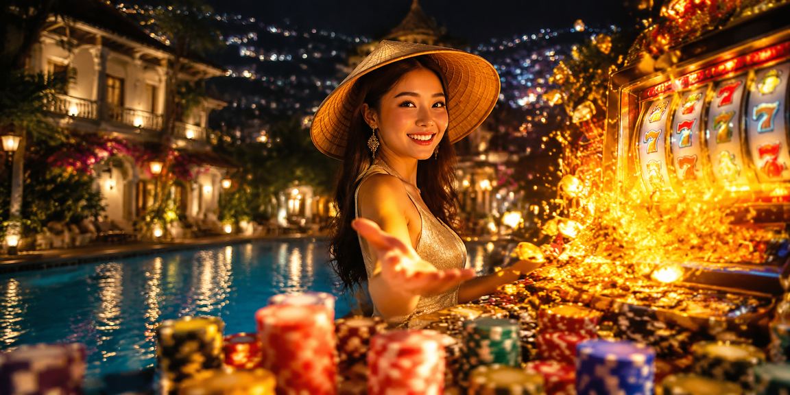 Trò chơi slot theo phong cách Đà Lạt nón lá với không khí giải trí trực tuyến